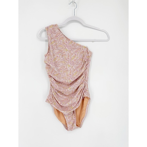 J. Crew Swimsuit Eco Ruched One-shoulder Swimsuit and Beach Skirt - Picture 6 of 16